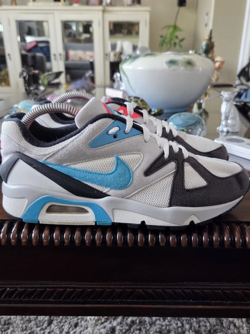 Nike  Air Structure Triax 91 Style Athletic Sneakers in Blue/Gray/White